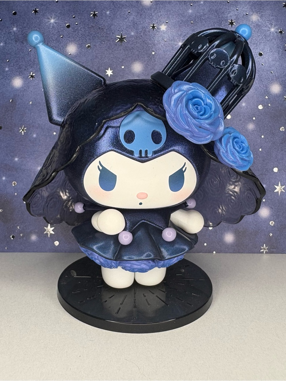 Kuromi Gothic Blue Vinyl Figure